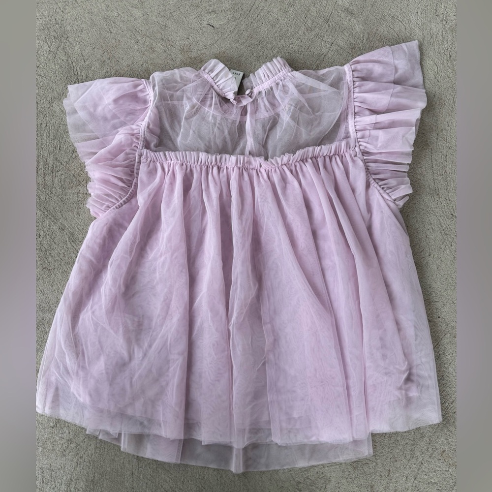 Pink Ruffled  Top size M - Picture 3 of 3